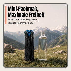 Autwild Campingstuhl - Mini-Packmaß, nur 1700 g, patentiertes QuickClick-System, in 10 Sekunden aufgebaut & bis 150 kg belastbar