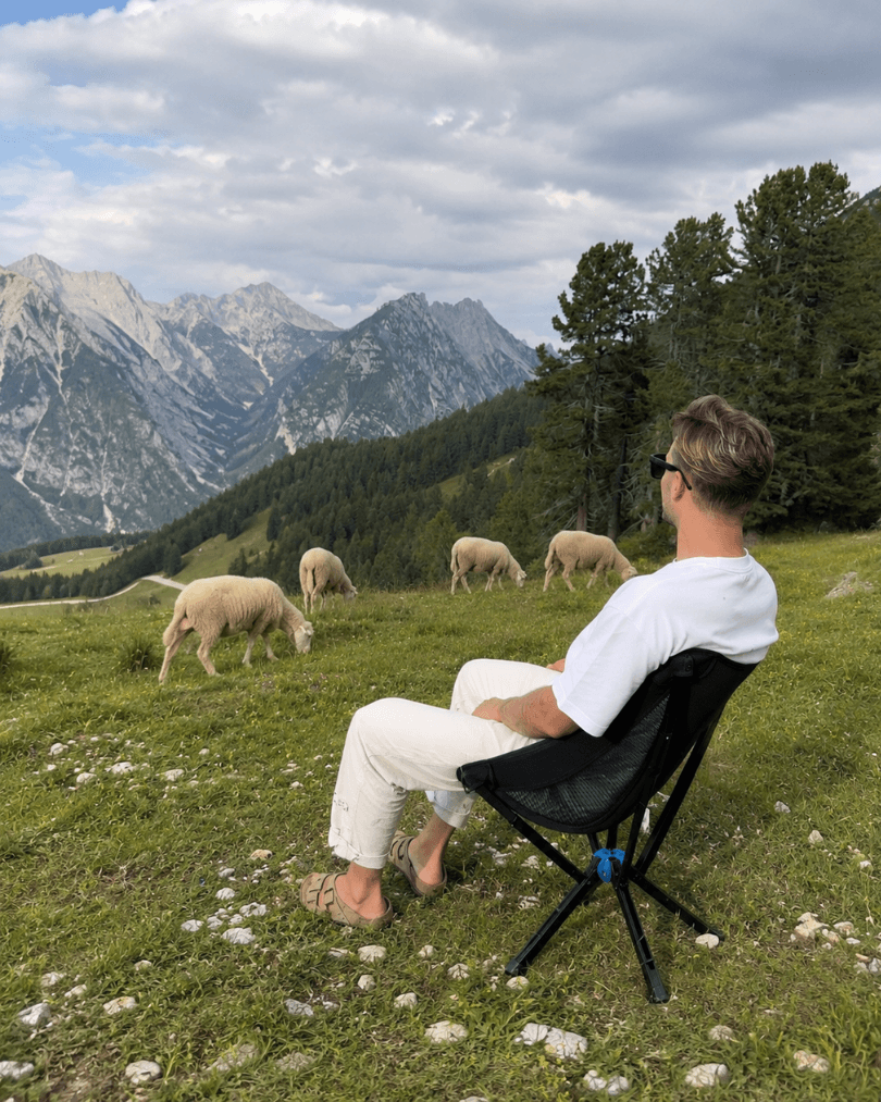 Autwild Campingstuhl - Mini-Packmaß, nur 1700 g, patentiertes QuickClick-System, in 10 Sekunden aufgebaut & bis 150 kg belastbar