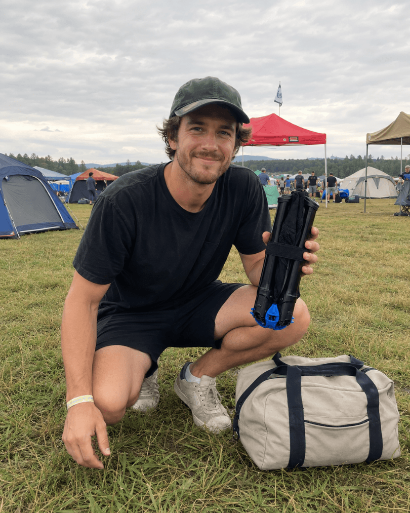 Autwild Campingstuhl - Mini-Packmaß, nur 1700 g, patentiertes QuickClick-System, in 10 Sekunden aufgebaut & bis 150 kg belastbar