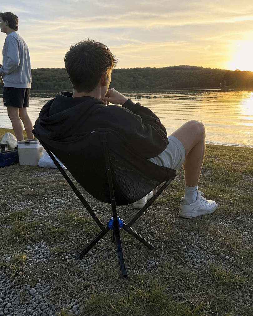 Autwild Campingstuhl - Mini-Packmaß, nur 1700 g, patentiertes QuickClick-System, in 10 Sekunden aufgebaut & bis 150 kg belastbar
