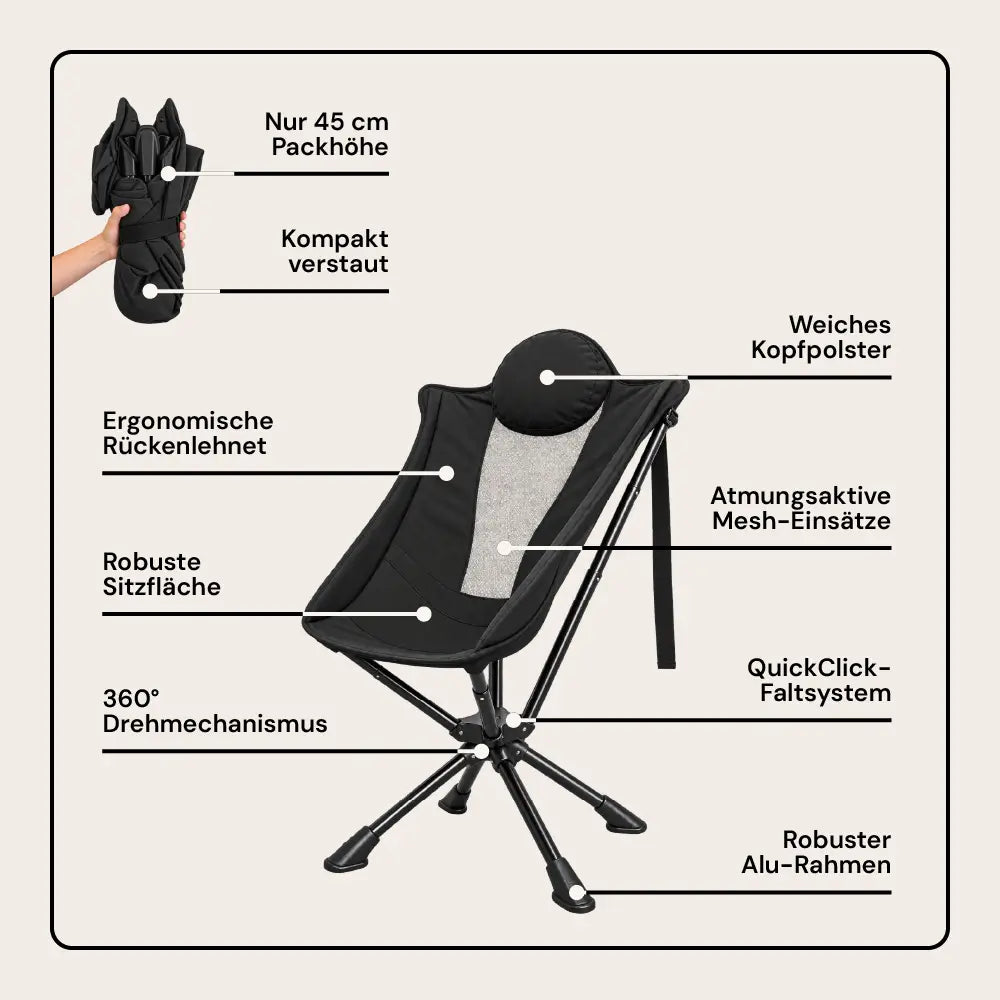 Autwild Campingstuhl Pro - Komfort auf einem neuen Level