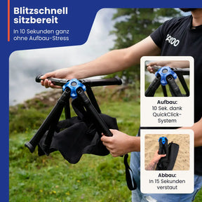 Outdoor-Komfortstuhl – kompakt, bequem & in 10 Sekunden bereit