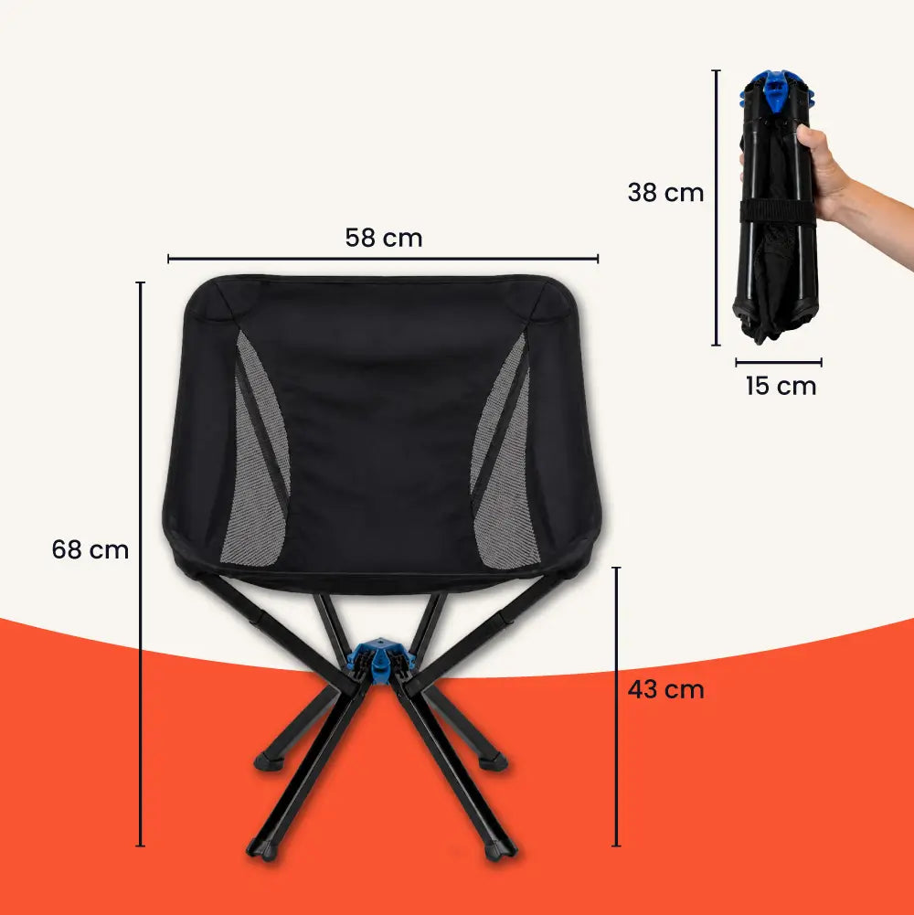 Outdoor-Komfortstuhl – kompakt, bequem & in 10 Sekunden bereit