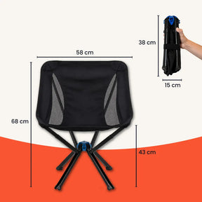 Outdoor-Komfortstuhl – kompakt, bequem & in 10 Sekunden bereit